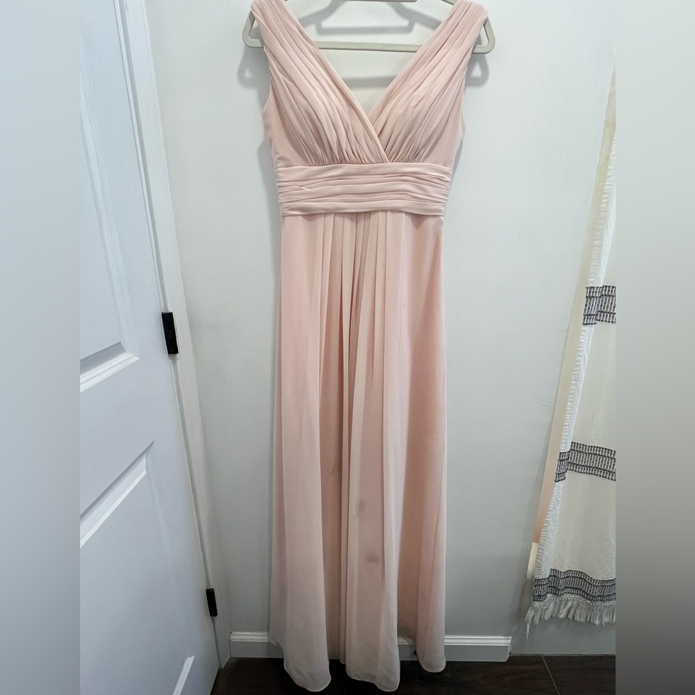 Bill Levkoff Blush V Neck Chiffon Grown